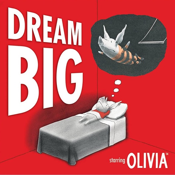 NWT Dream Big Olivia by Ian Falconer Hard back book with dust cover - Picture 3 of 14